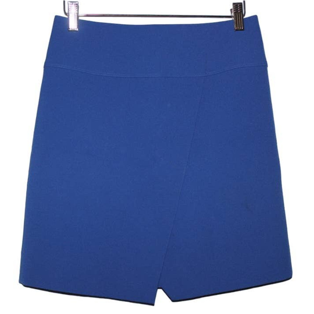 Women's J. Crew Cross Front Mini Skirt Royal Blue Crossover Mini Skirt Size 0